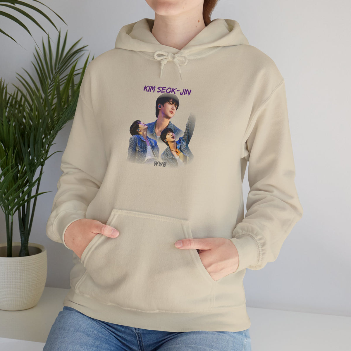 Kim Seok-jin (Jin) Photo Collage Hoodie — K-Pop Idol Fan Sweatshirt
