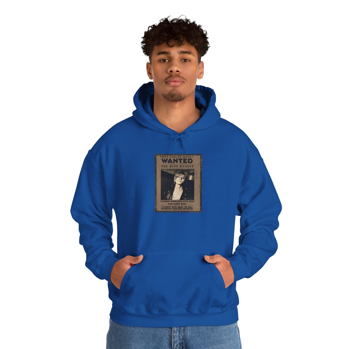 Vintage 'WANTED' Poster Hoodie — Retro V Design