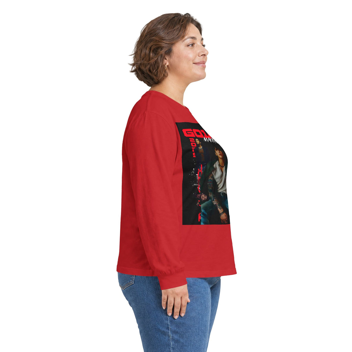JK Golden Era Long Sleeve Tee — Retro Duo Portrait Graphic