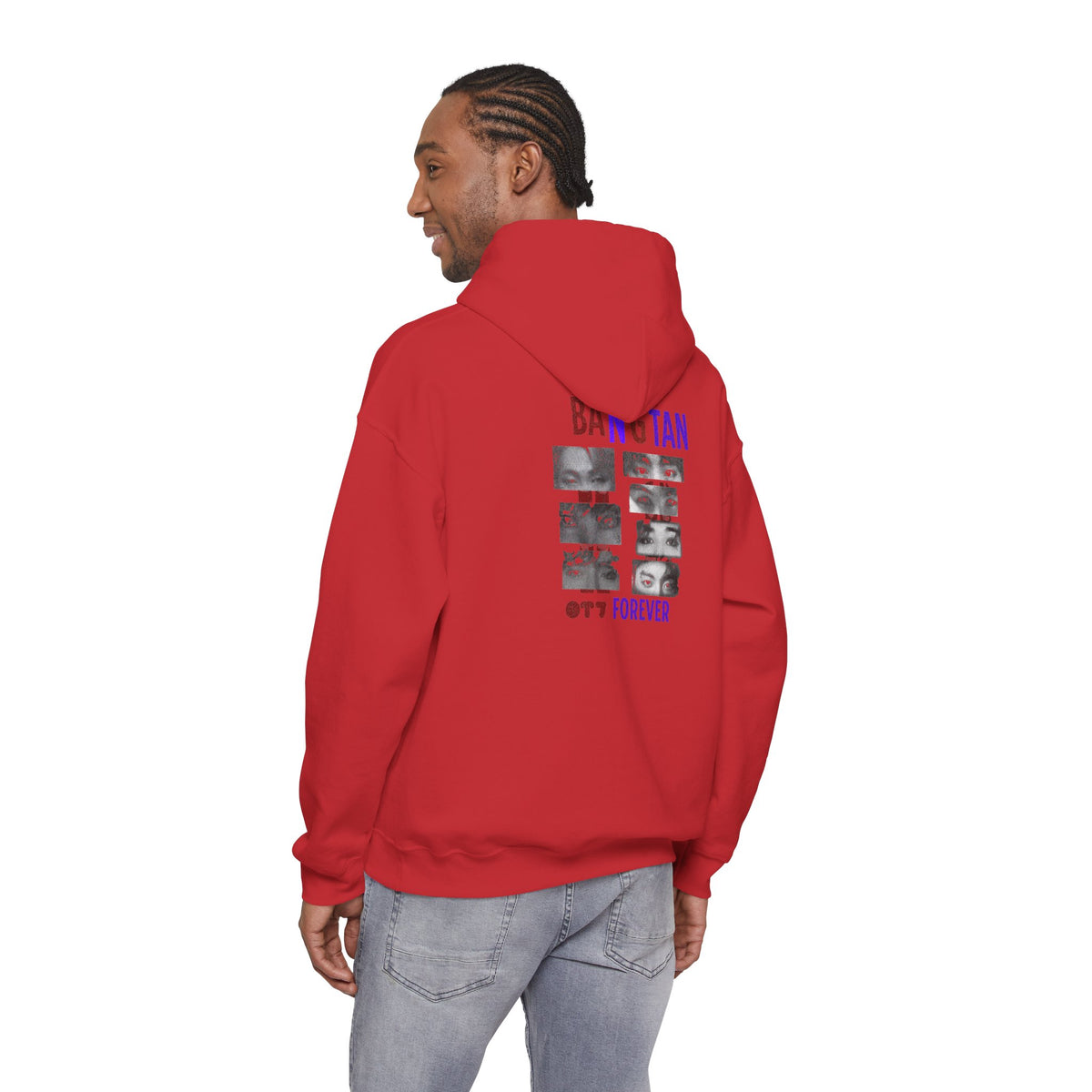 Bangtan Photocollage Hoodie — BTS Eyes Forever Fan Sweatshirt