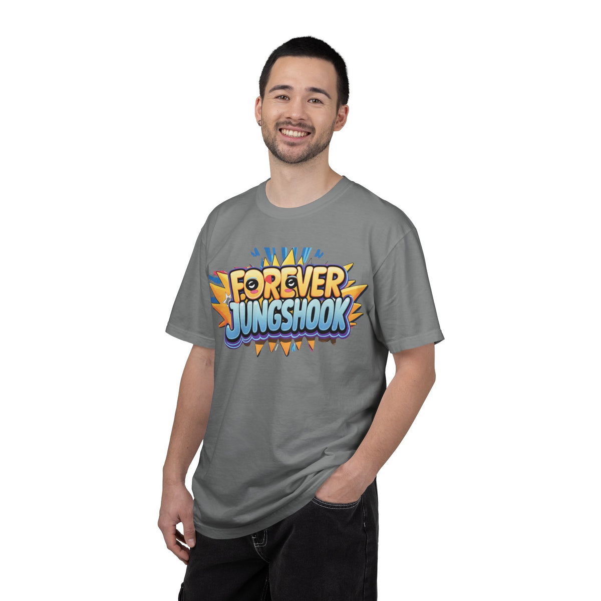 Forever Jungshook T-Shirt — Colorful Fan Graphic Tee
