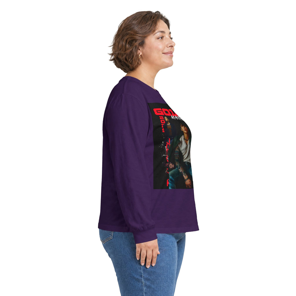 JK Golden Era Long Sleeve Tee — Retro Duo Portrait Graphic