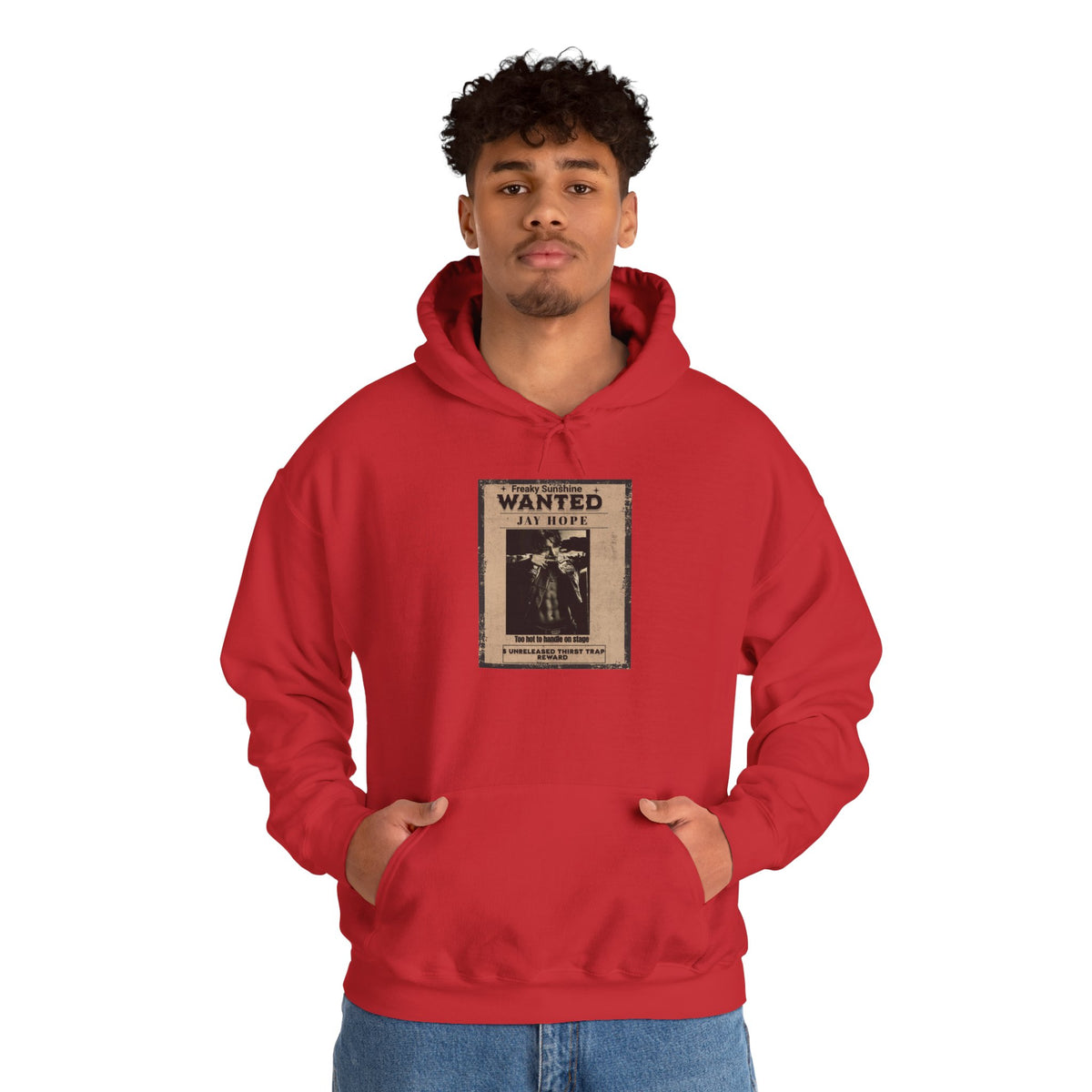 Wanted Poster Hoodie - Vintage 'WANTED: Jay Hope' Graphic Sweatshirt