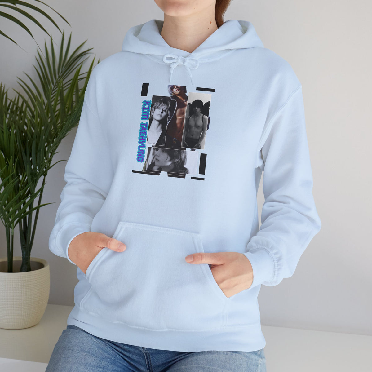 Graphic Hoodie — Photo Collage Streetwear "KIM TAEHYUNG"
