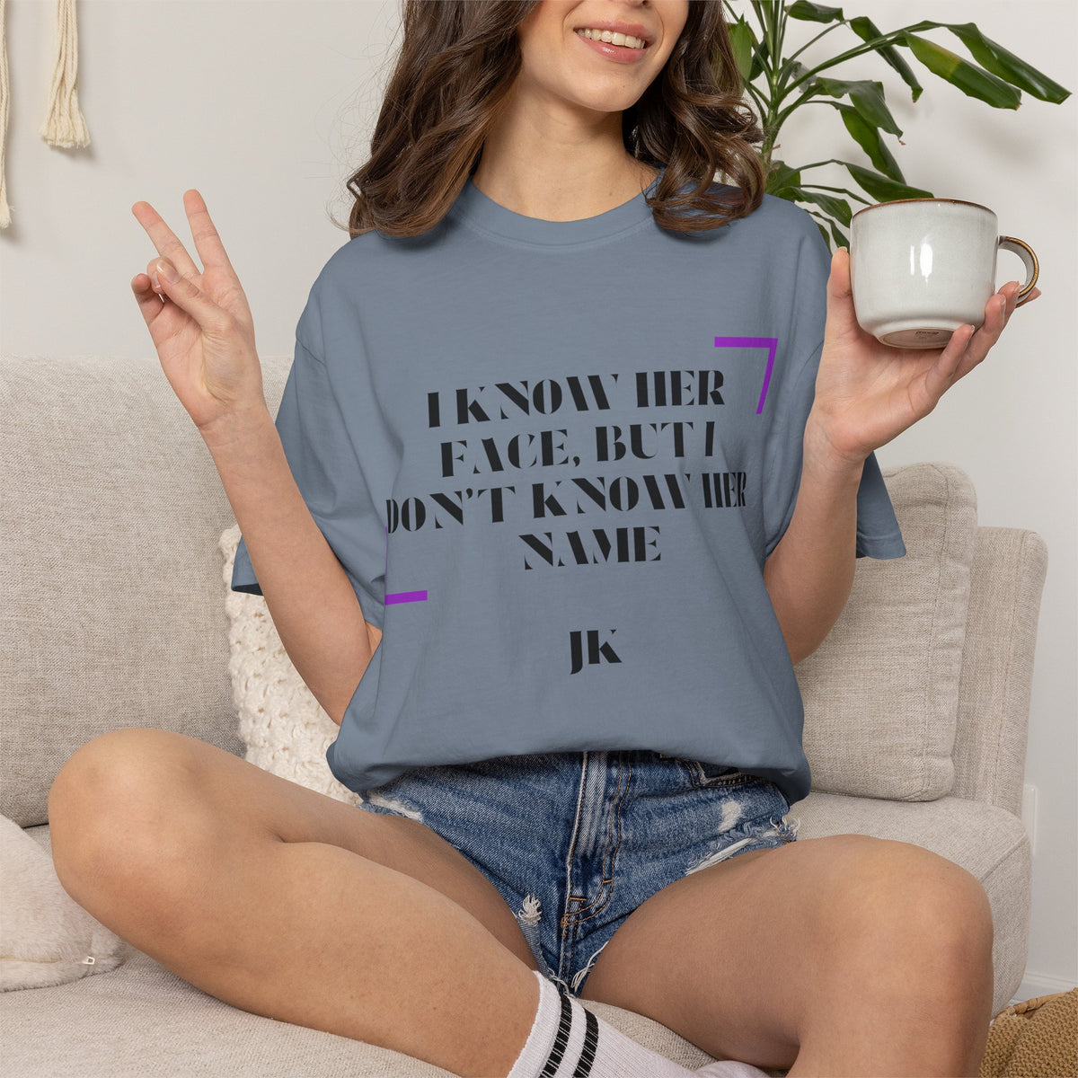 T-Shirt — “I Know Her Face, But I Don’t Know Her Name” Graphic Tee