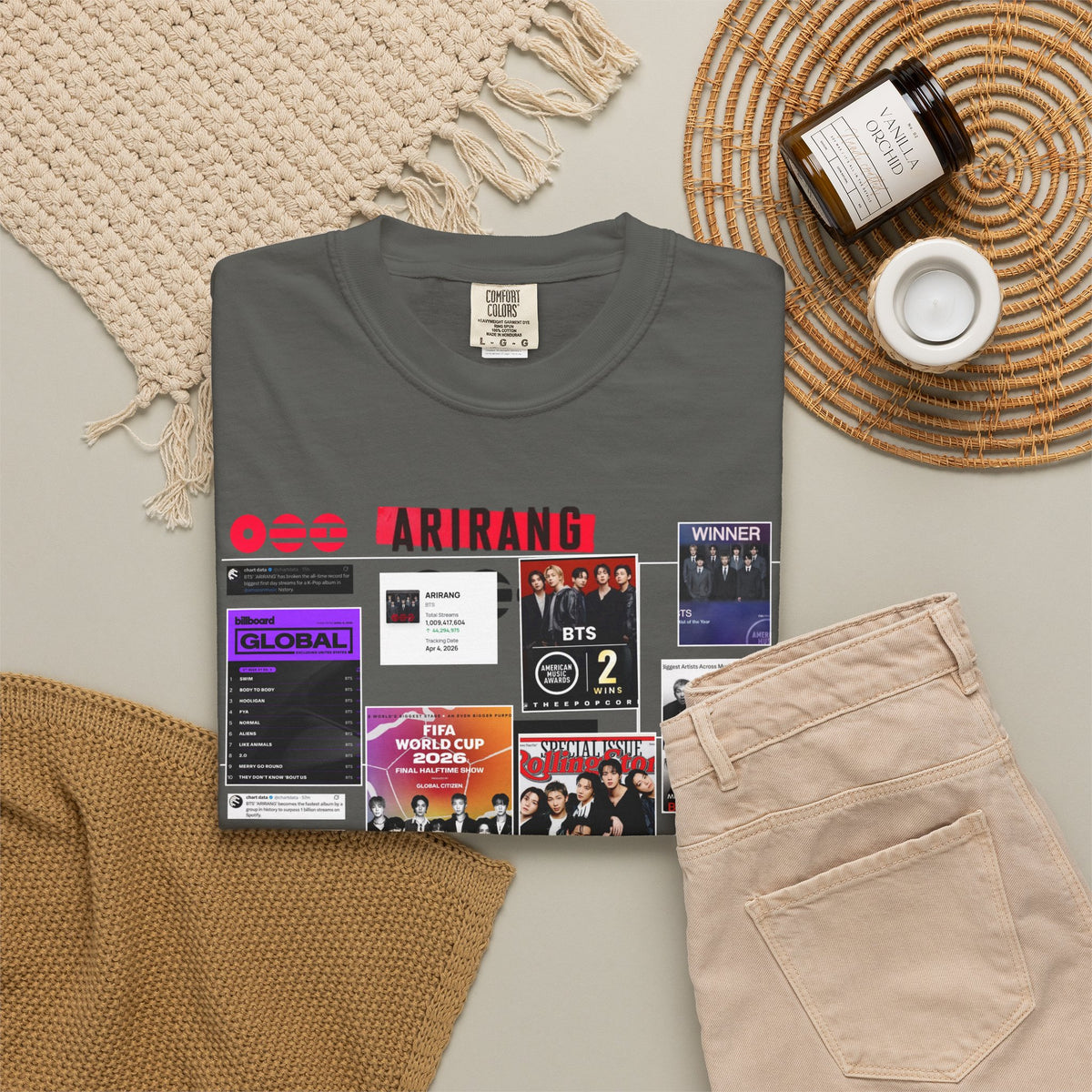 BTS Wins Collage T-Shirt — BTS Moments Graphic Tee