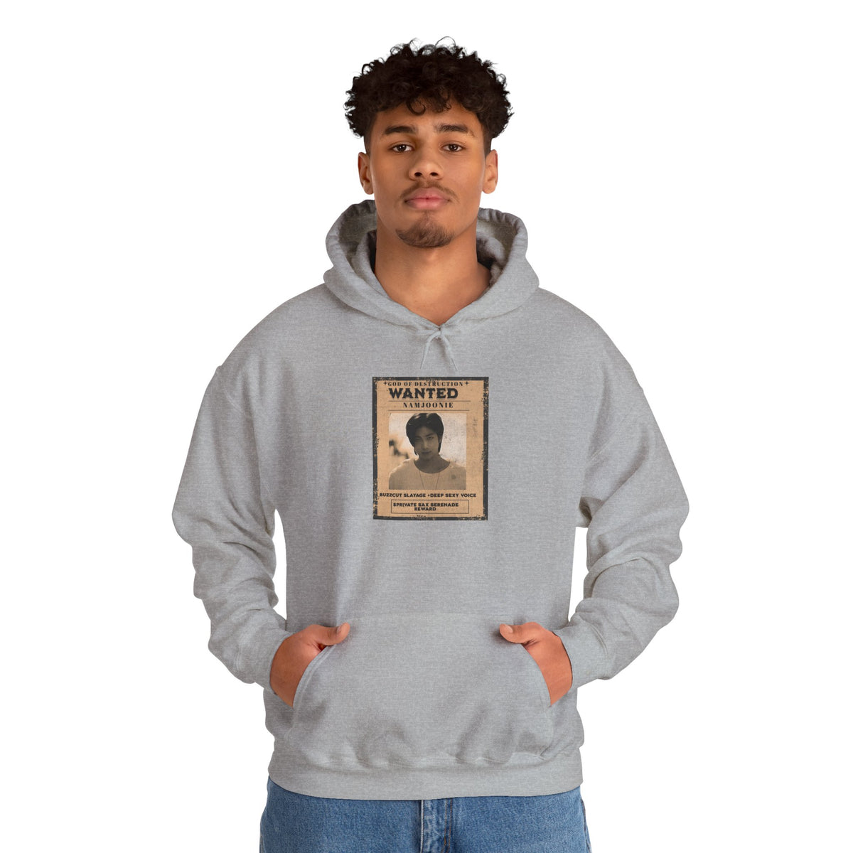Wanted Namjoon Poster Hoodie — Vintage Photograph Graphic Sweatshirt
