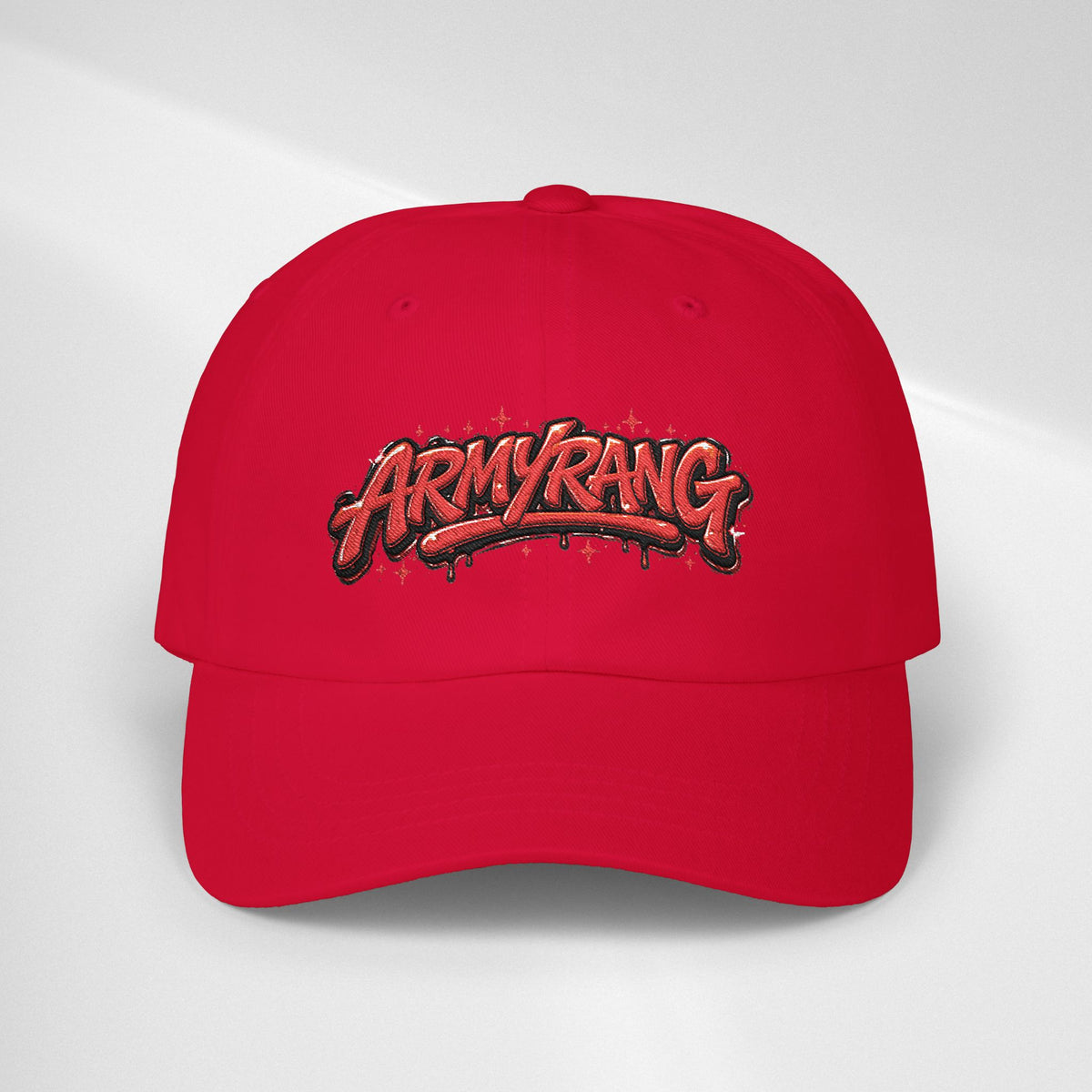 Armyrang Red Graffiti BTS Cap