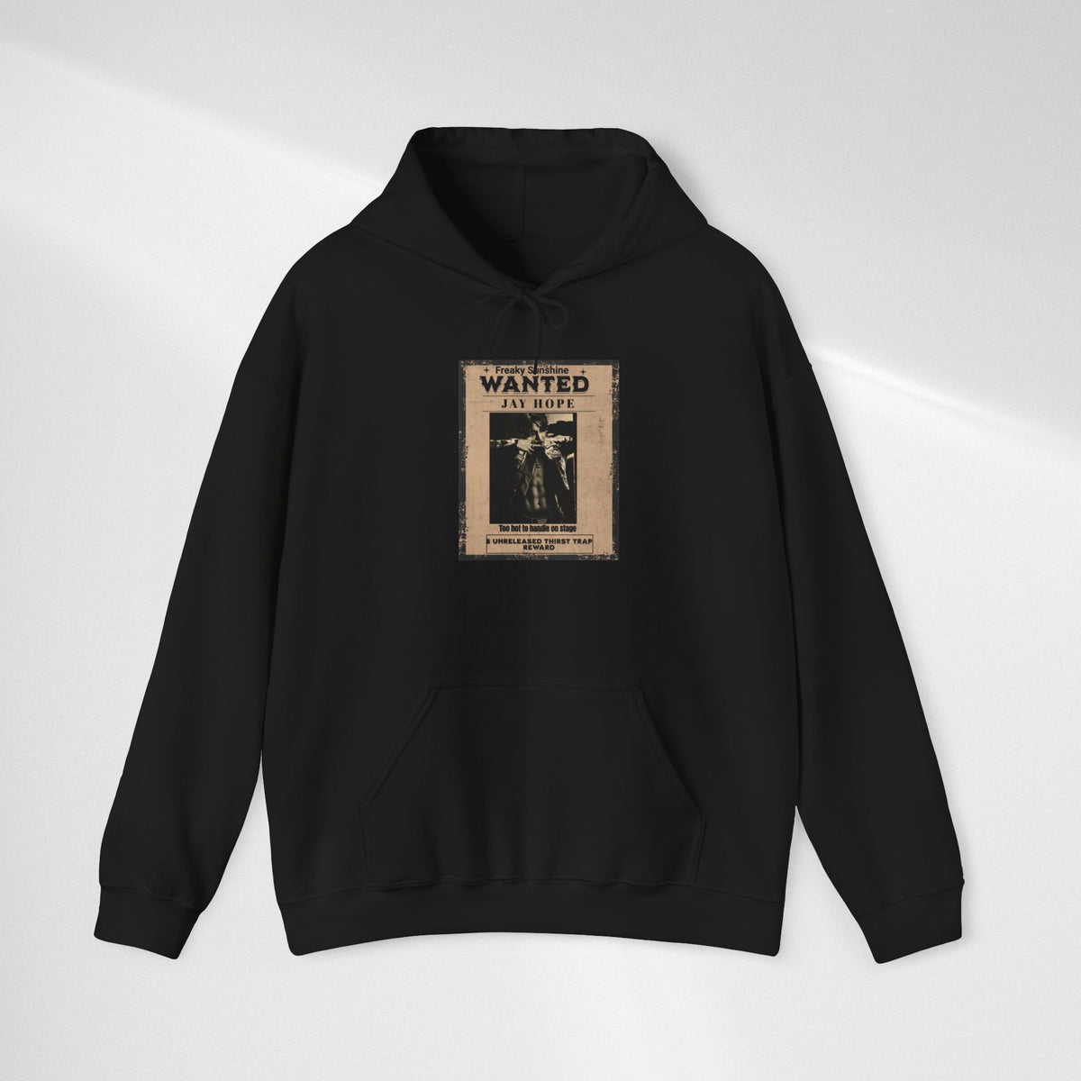 Wanted Poster Hoodie - Vintage 'WANTED: Jay Hope' Graphic Sweatshirt