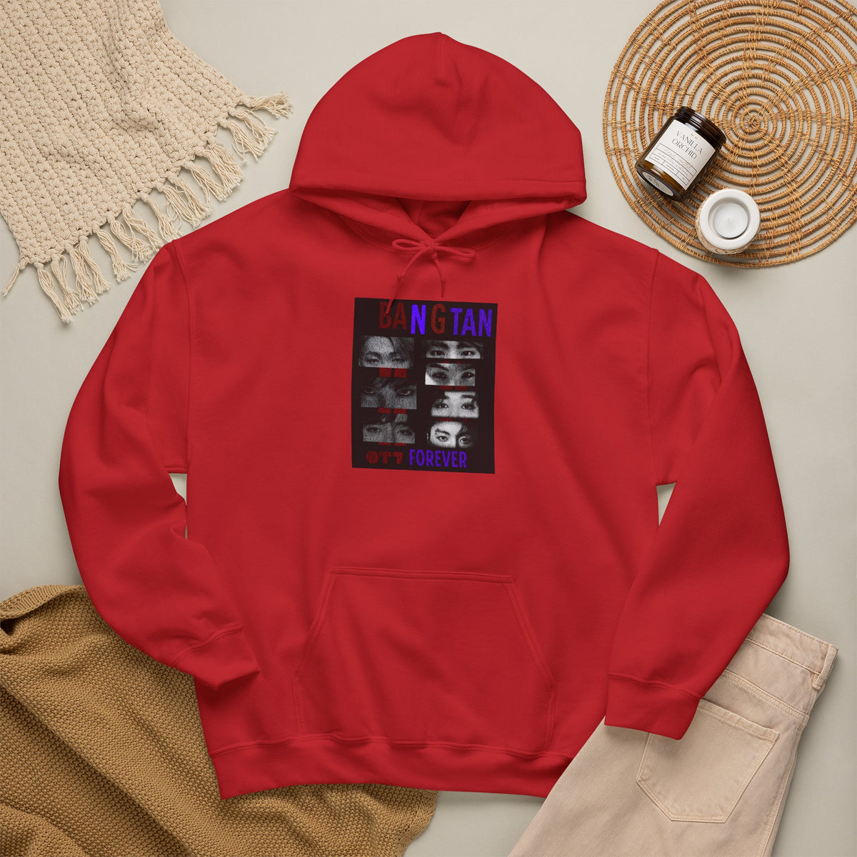 BTS 'Bangtan' Photo Collage Hoodie –BTS  K-Pop Fan Sweatshirt