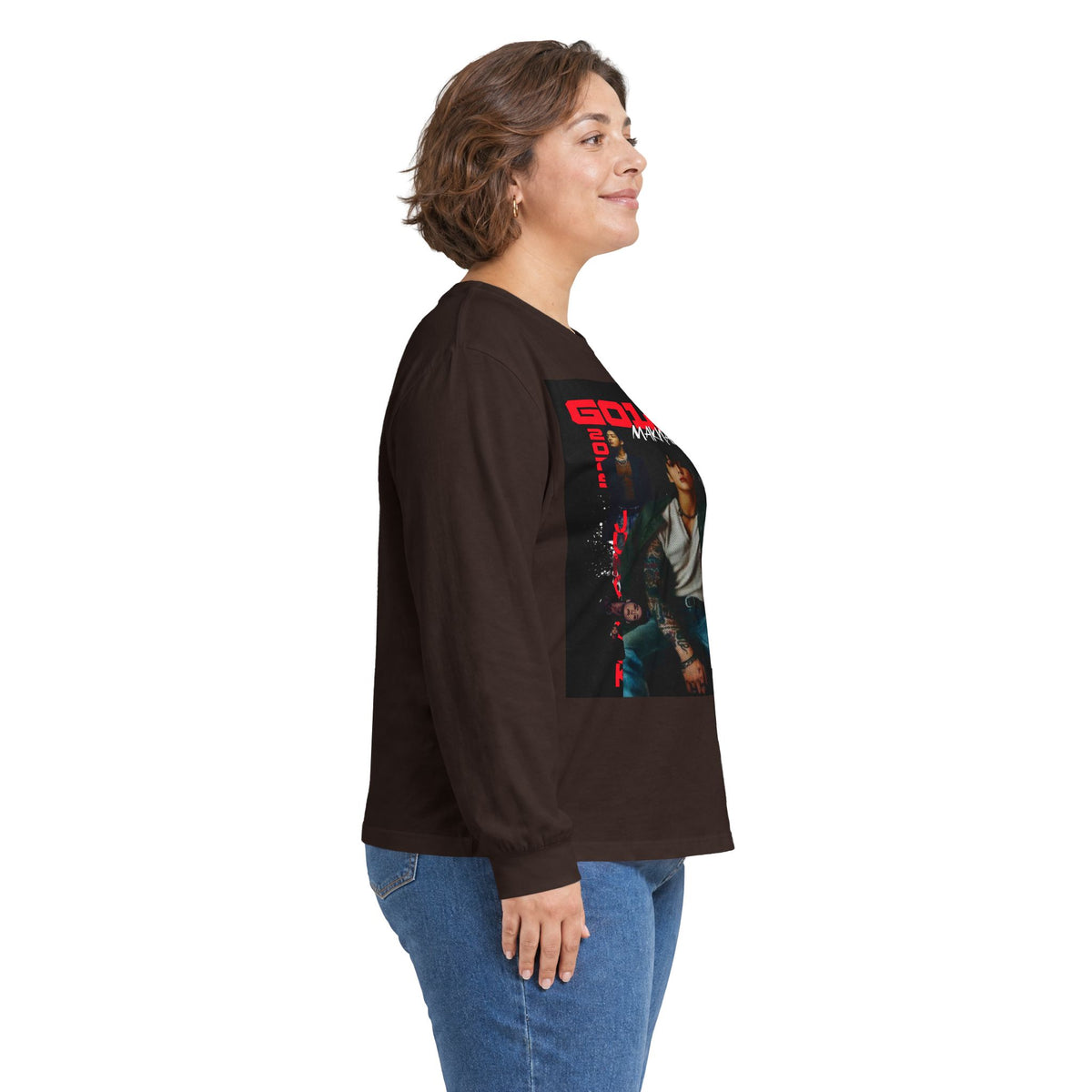JK Golden Era Long Sleeve Tee — Retro Duo Portrait Graphic
