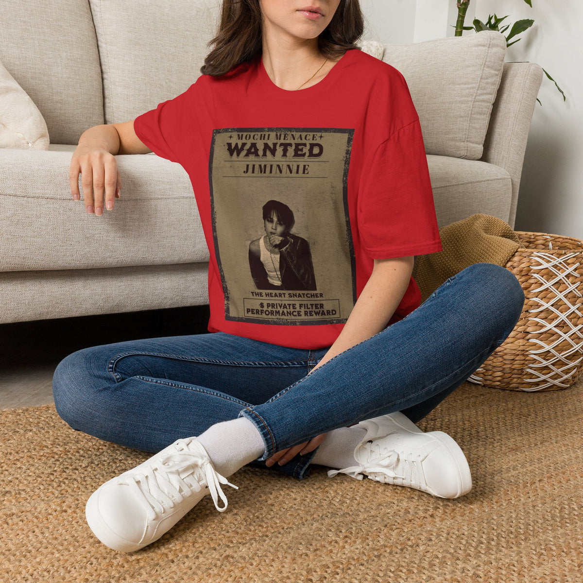 Wanted 'Jimmie' Graphic T‑Shirt — Mochi Menace Vintage Poster Tee