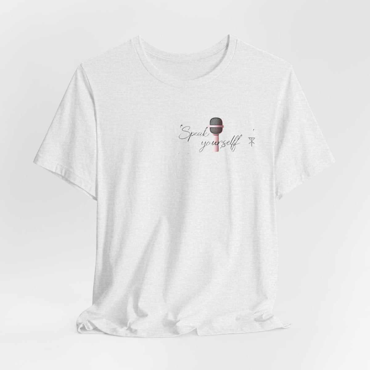 Microphone Graphic Tee — "Speak Your Truth" Short Sleeve T-Shirt