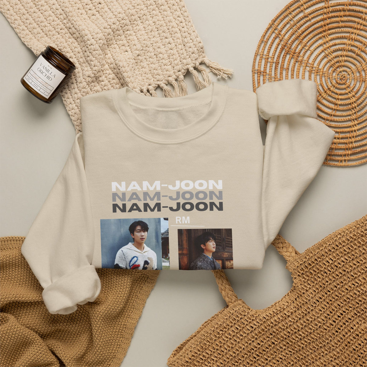 RM (Nam-joon) Photo Collage Crewneck Sweatshirt
