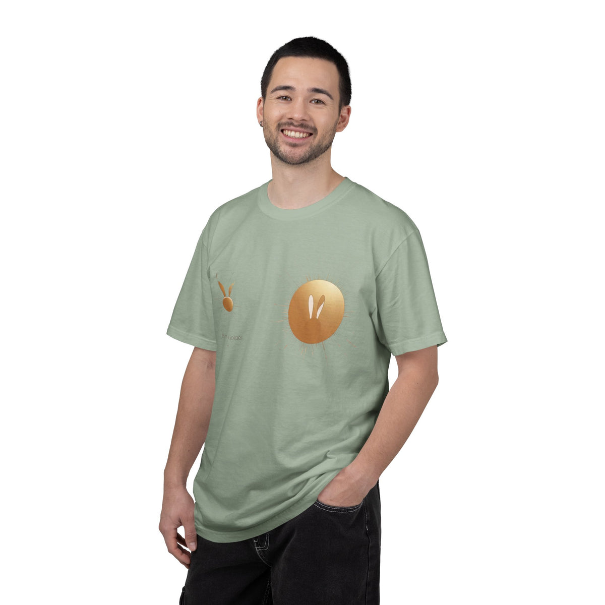 JK Gold Bunny Minimalist T-Shirt