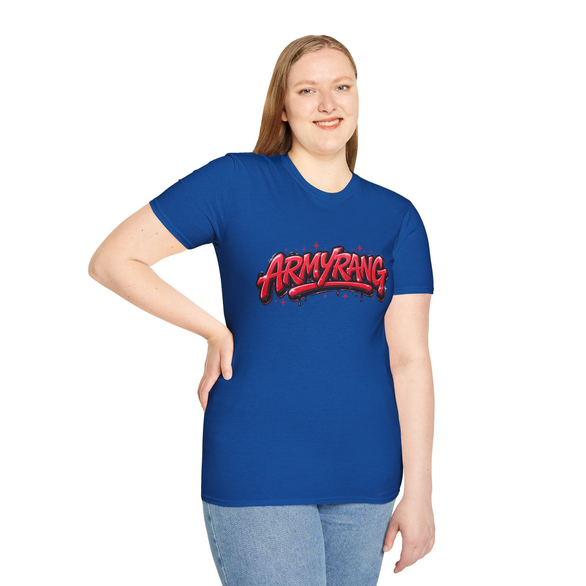 ArmyRang Graphic T-Shirt — Red Graffiti Streetwear Tee