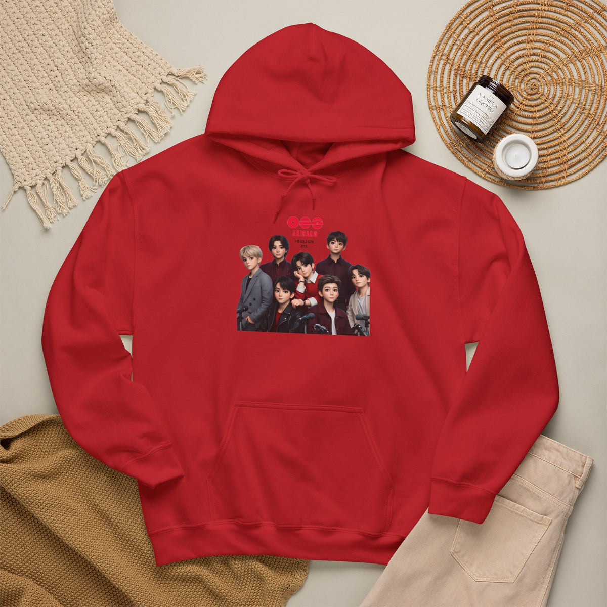 BTS K-Pop Group Photo Hoodie —  Tour Hoodie