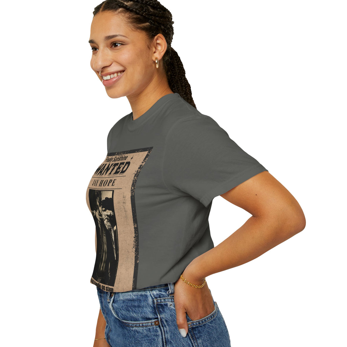 Wanted Poster Graphic T-Shirt — "Freaky Sunshine: Jay Hope" Vintage Style