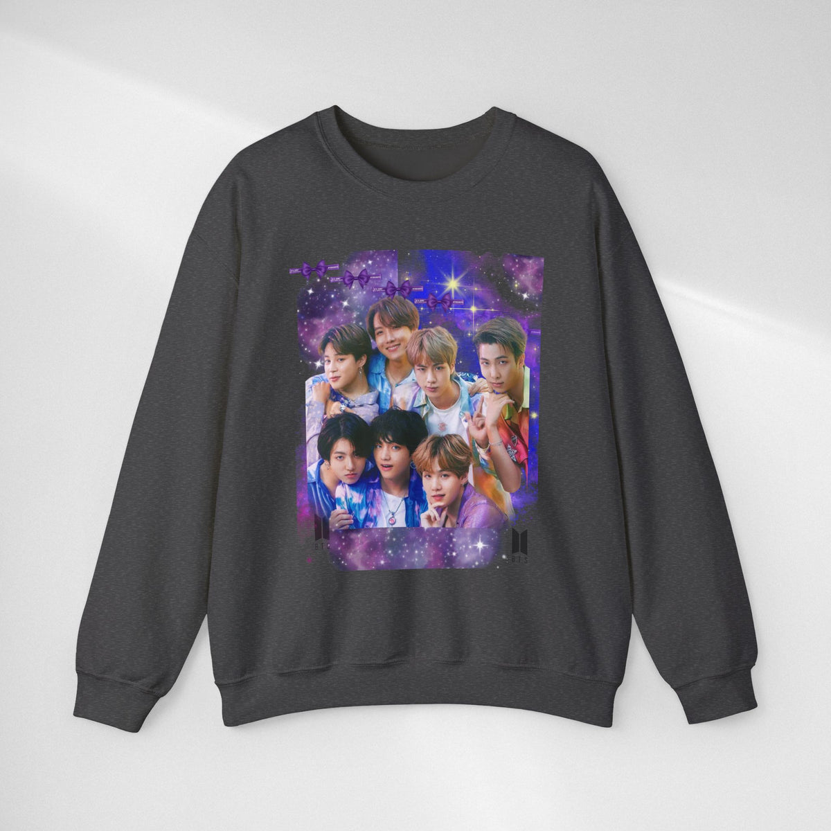 BTS Group Photo Crewneck Sweatshirt — Purple Star Aesthetic