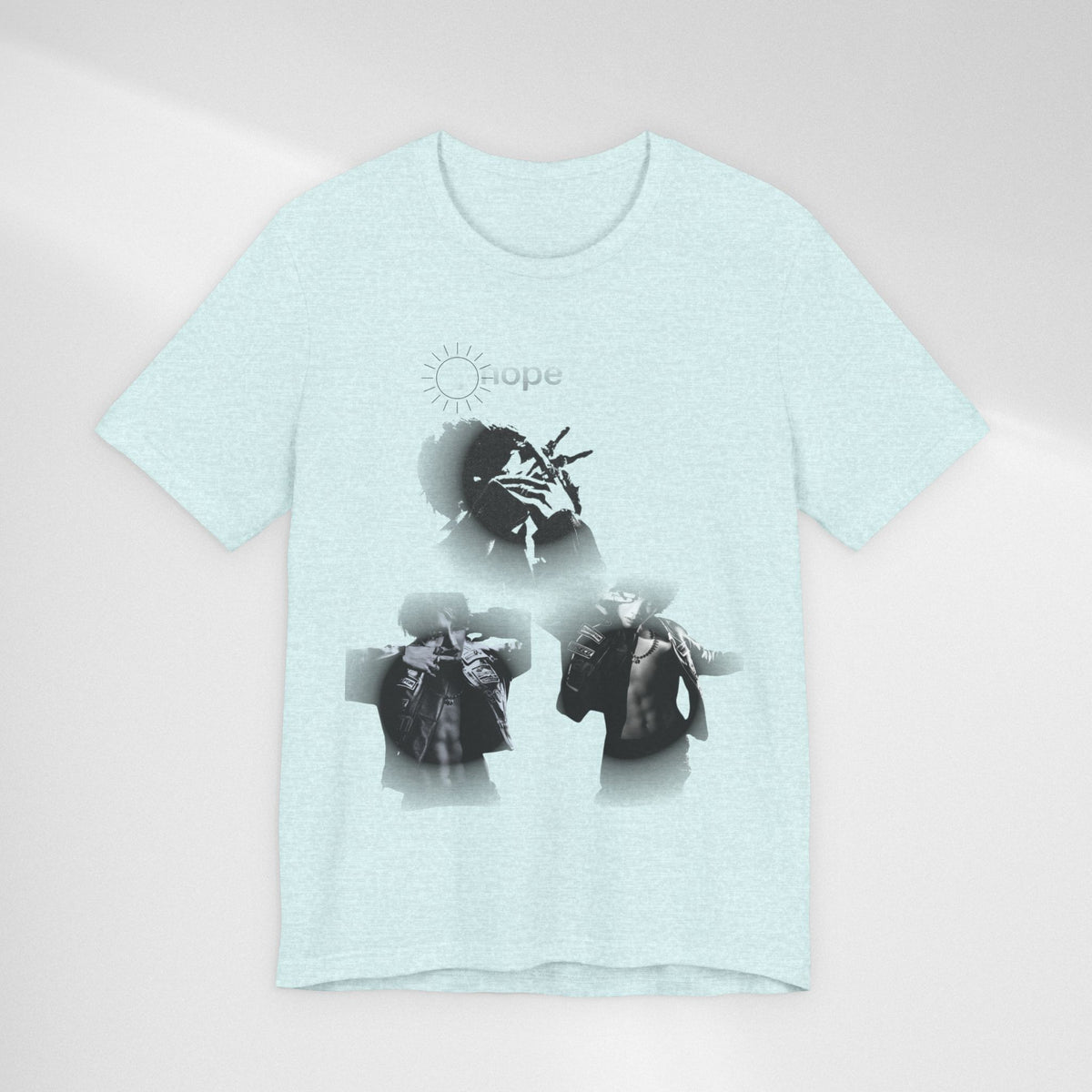 J HOPE T-Shirt — Grunge Black & White Band Photo Tee (Hope)
