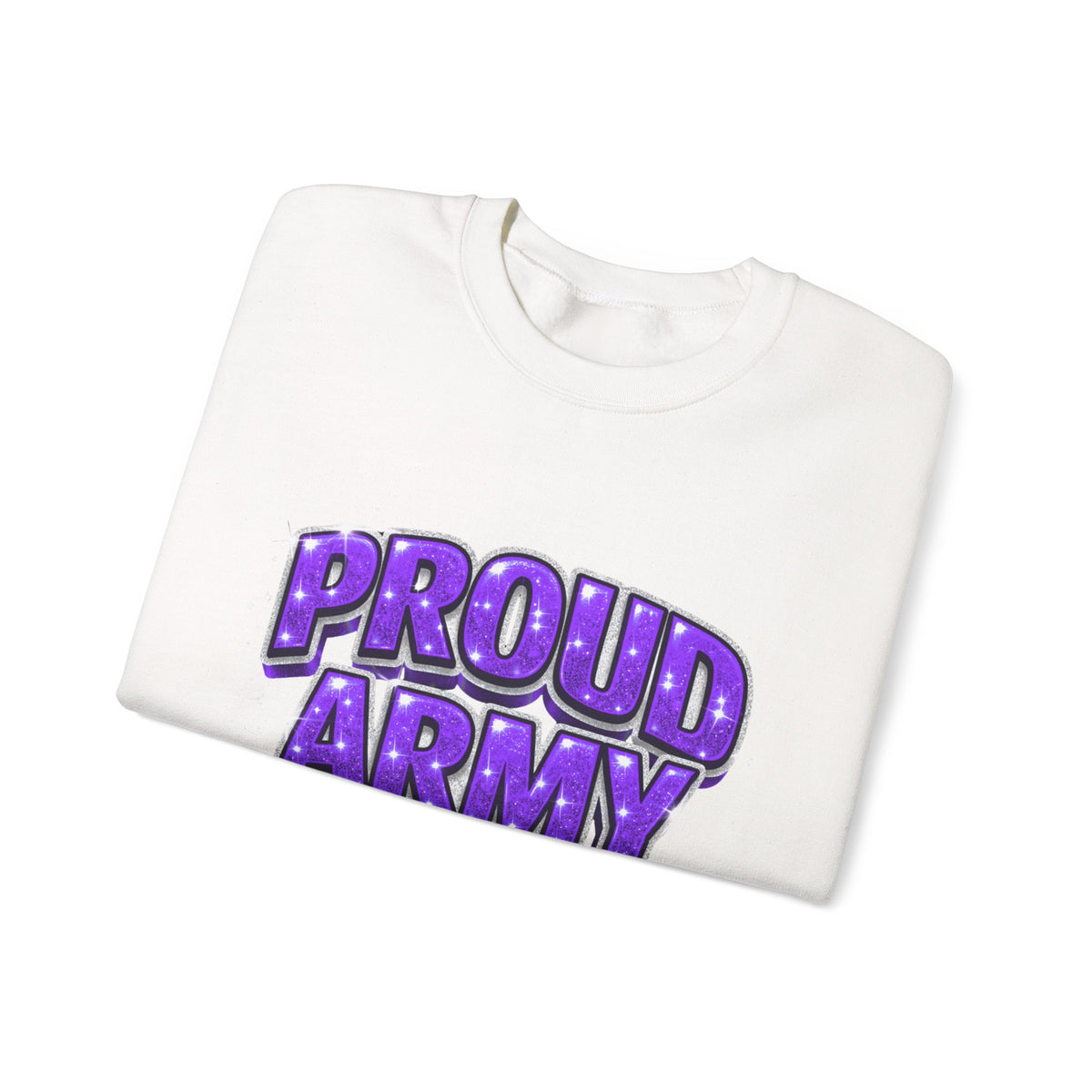 Proud Army Crewneck Sweatshirt — Support Pullover