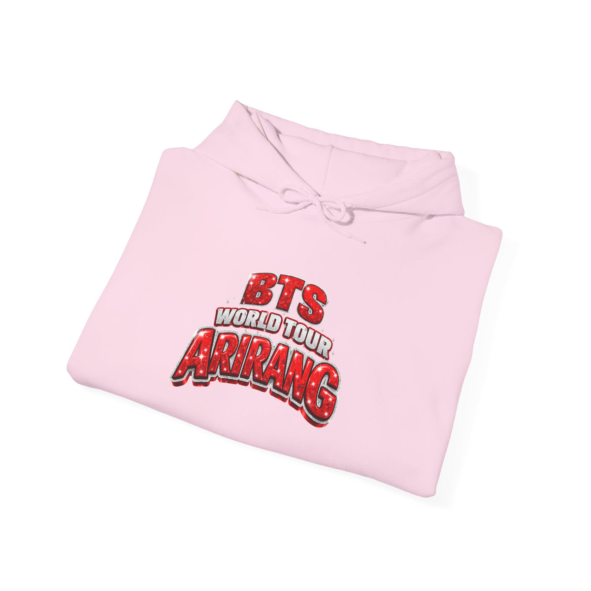 BTS Hoodie — "World Tour ARMY" Retro Red Graphic Pullover