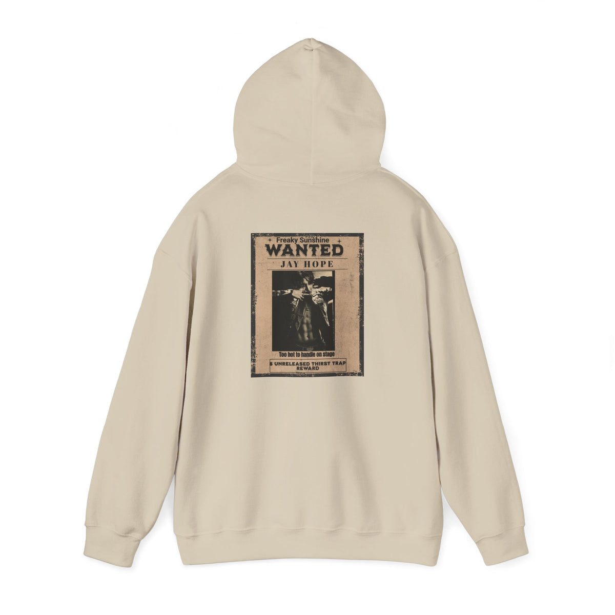 Wanted Poster Hoodie - Vintage 'WANTED: Jay Hope' Graphic Sweatshirt