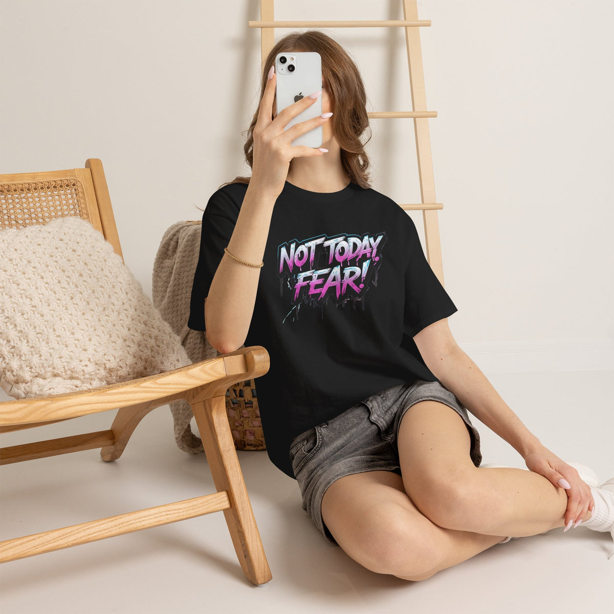 Not Today Fear! Graphic Tee — BTS  Motivational Streetwear