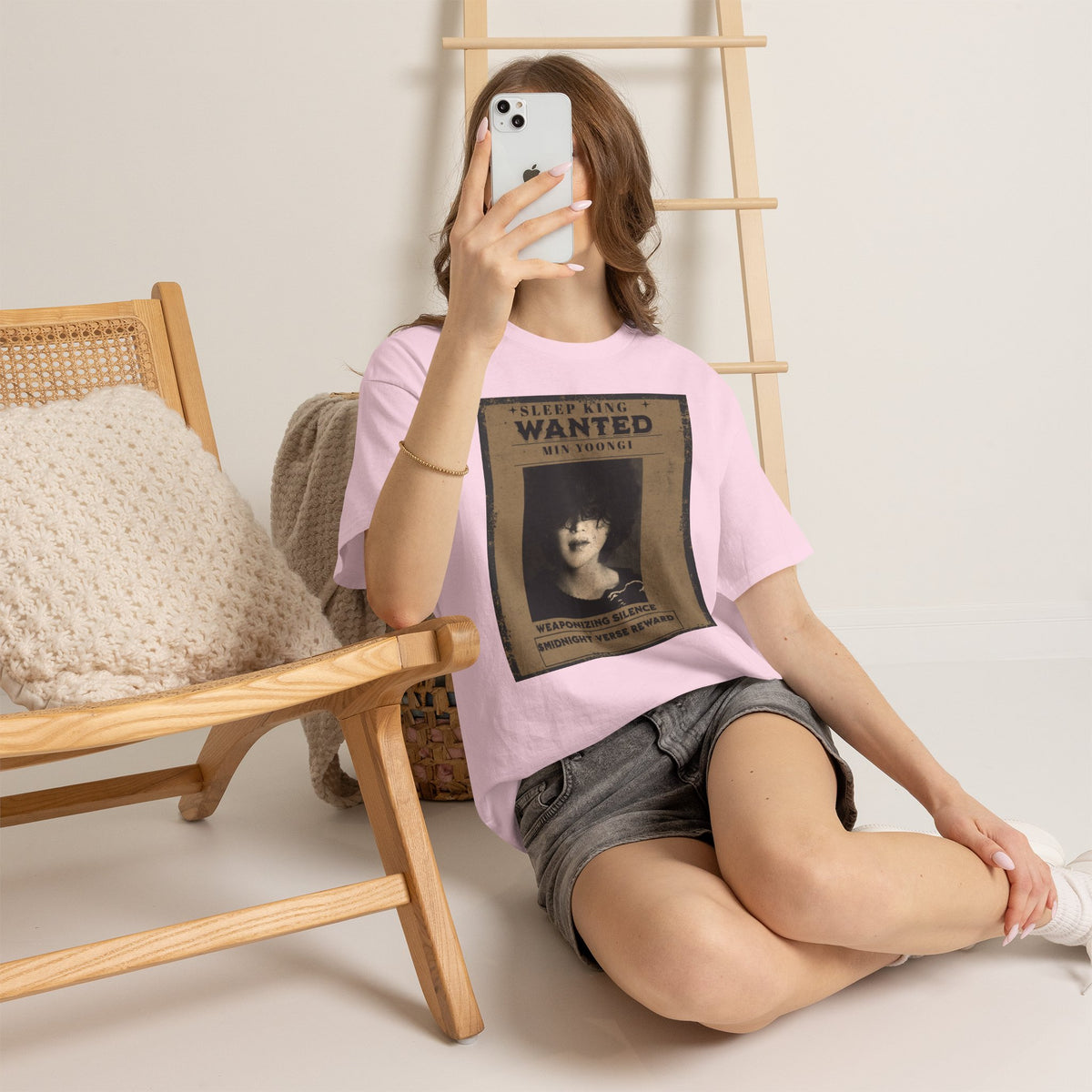 Suga Wanted Poster T-Shirt — "Sleep King Wanted" Vintage Horror Graphic Tee