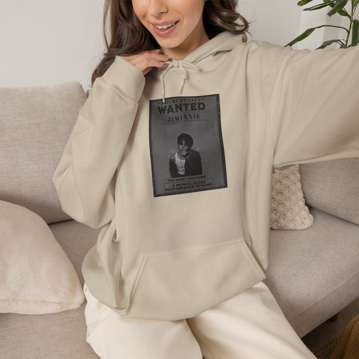 Jimmie Hoodie — "WANTED: Amnesie" Vintage Poster Graphic Hoodie
