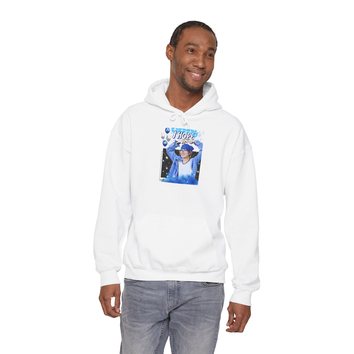 J-Hope 94 Blue Graphic Hoodie