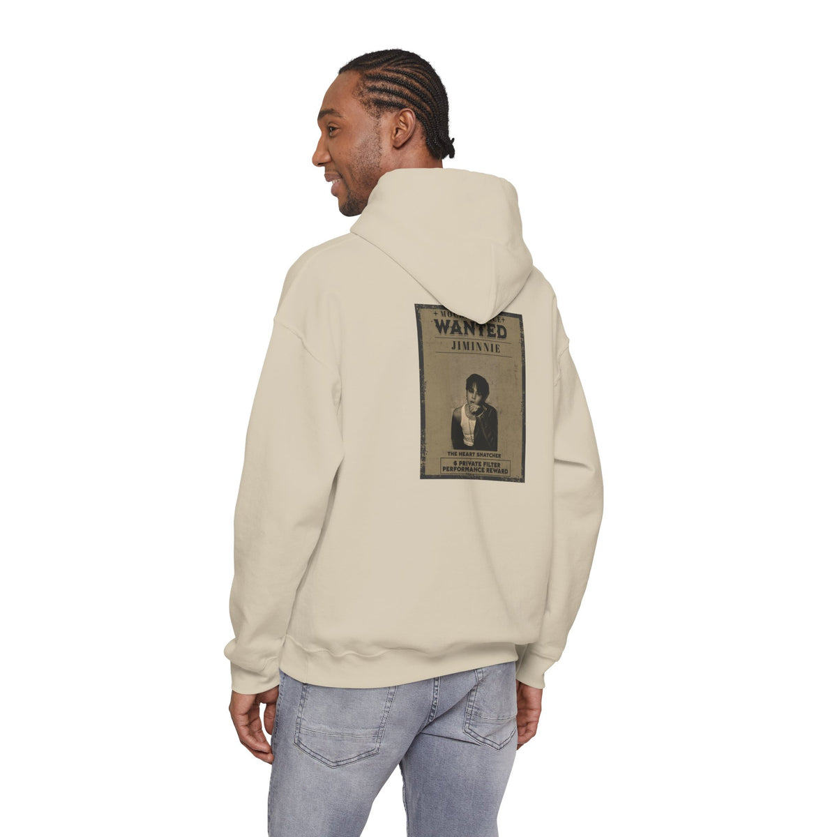 Jimmie Hoodie — "WANTED: Amnesie" Vintage Poster Graphic Hoodie
