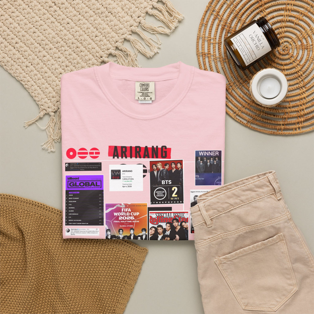 BTS Wins Collage T-Shirt — BTS Moments Graphic Tee