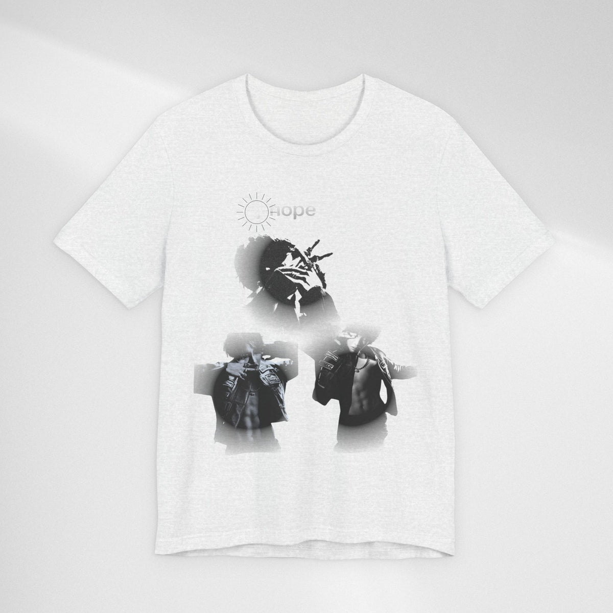 J HOPE T-Shirt — Grunge Black & White Band Photo Tee (Hope)