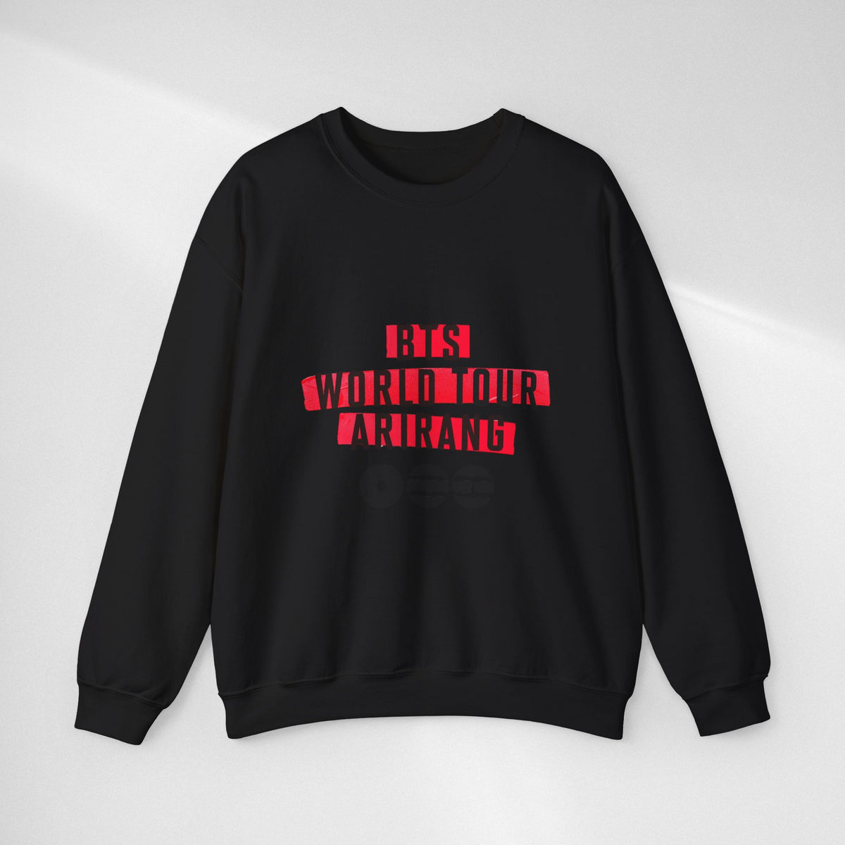 BTS ARMY Crewneck Sweatshirt — “BTS World Tour Arirang” Front & “Army Forever Bangtan Forever” Back