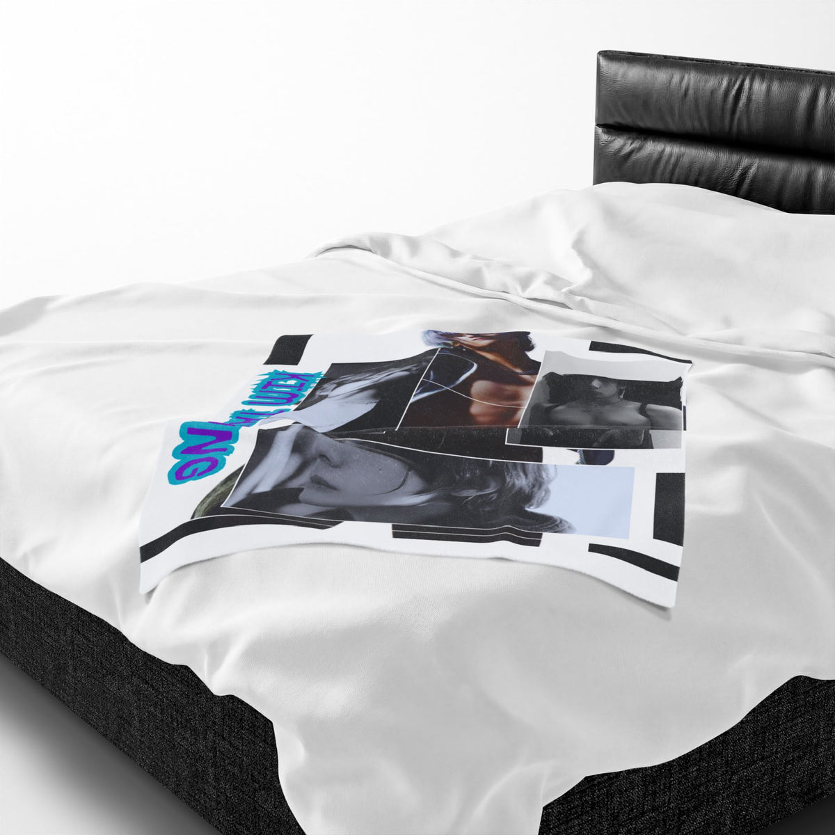 Velveteen Plush Blanket – KIM TAEHYUNG Photo Collage Soft Throw