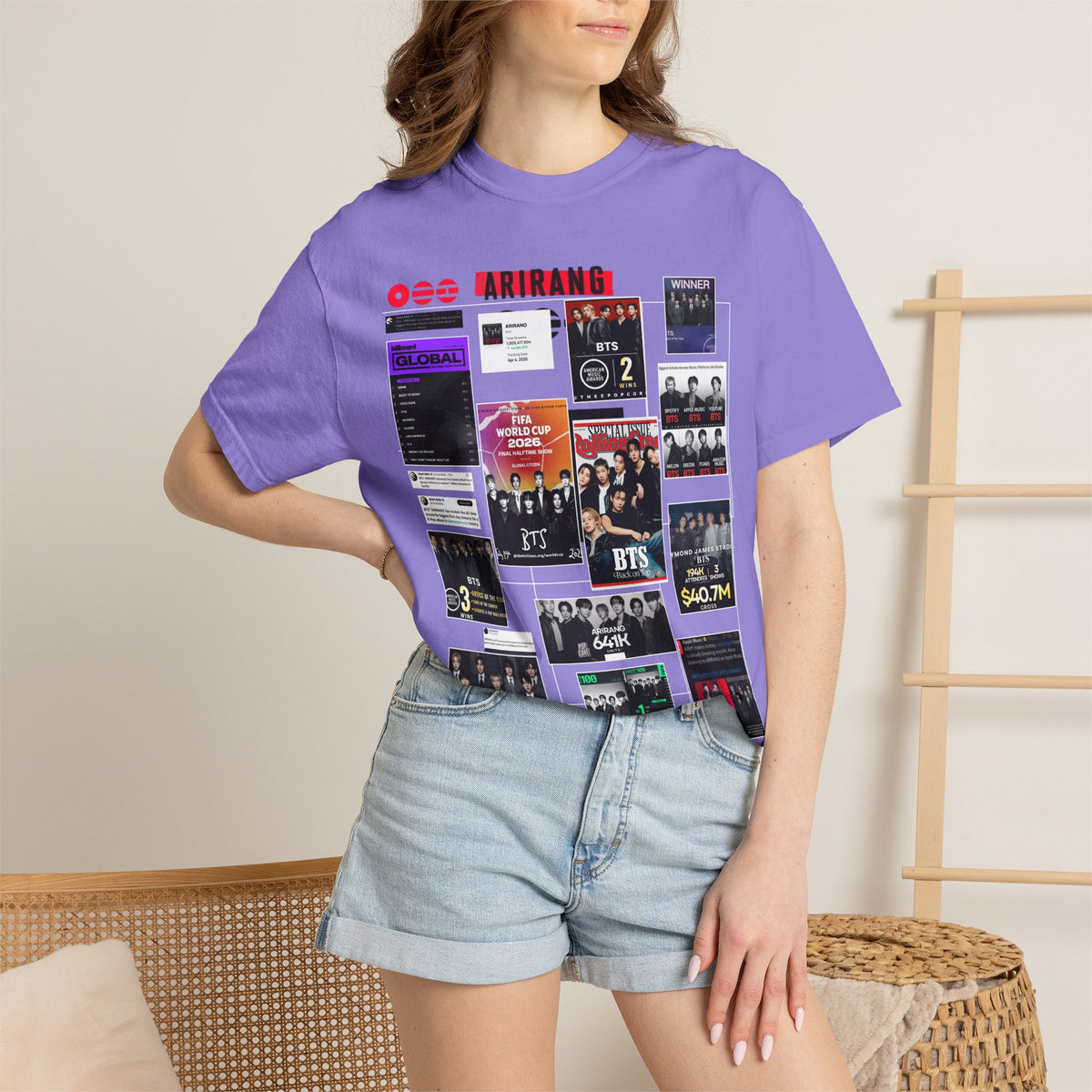 BTS Wins Collage T-Shirt — BTS Moments Graphic Tee