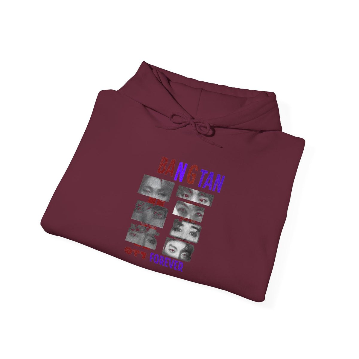 Bangtan Photocollage Hoodie — BTS Eyes Forever Fan Sweatshirt