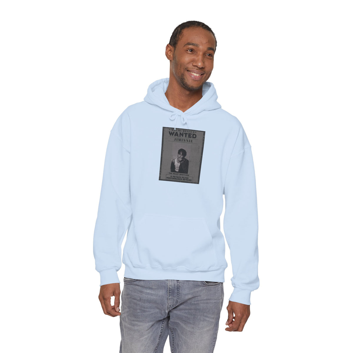 Jimmie Hoodie — "WANTED: Amnesie" Vintage Poster Graphic Hoodie