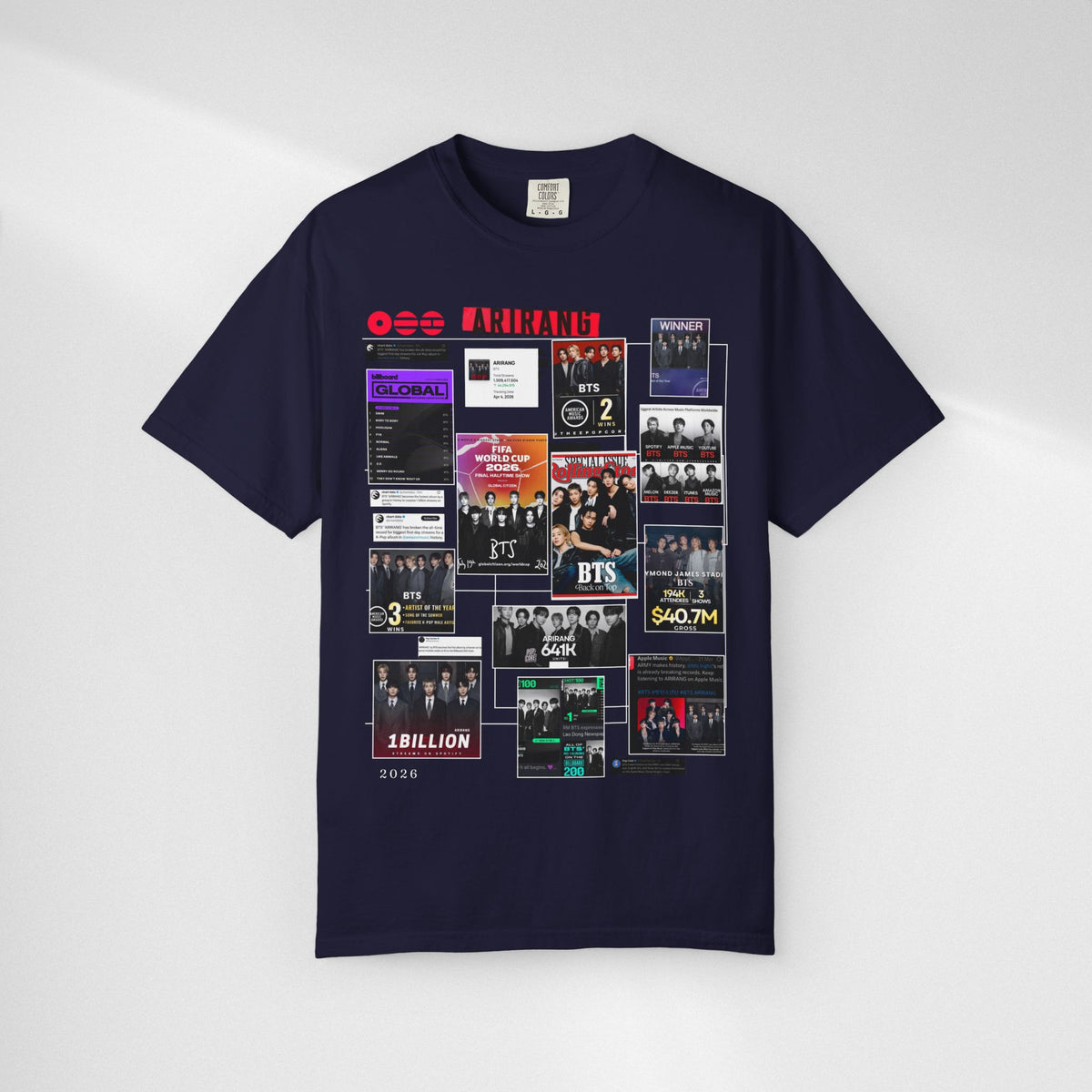 BTS Wins Collage T-Shirt — BTS Moments Graphic Tee