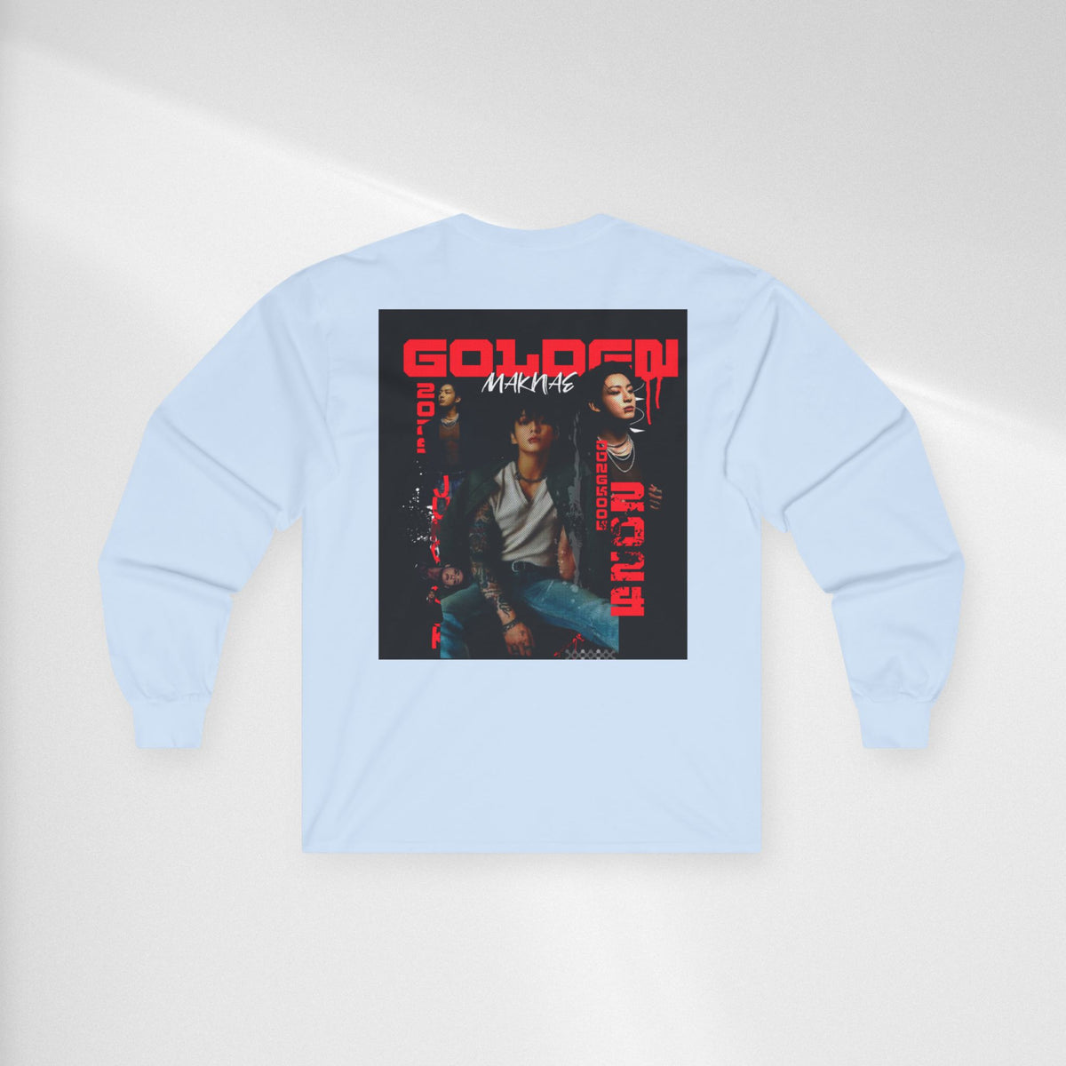JK Golden Era Long Sleeve Tee — Retro Duo Portrait Graphic