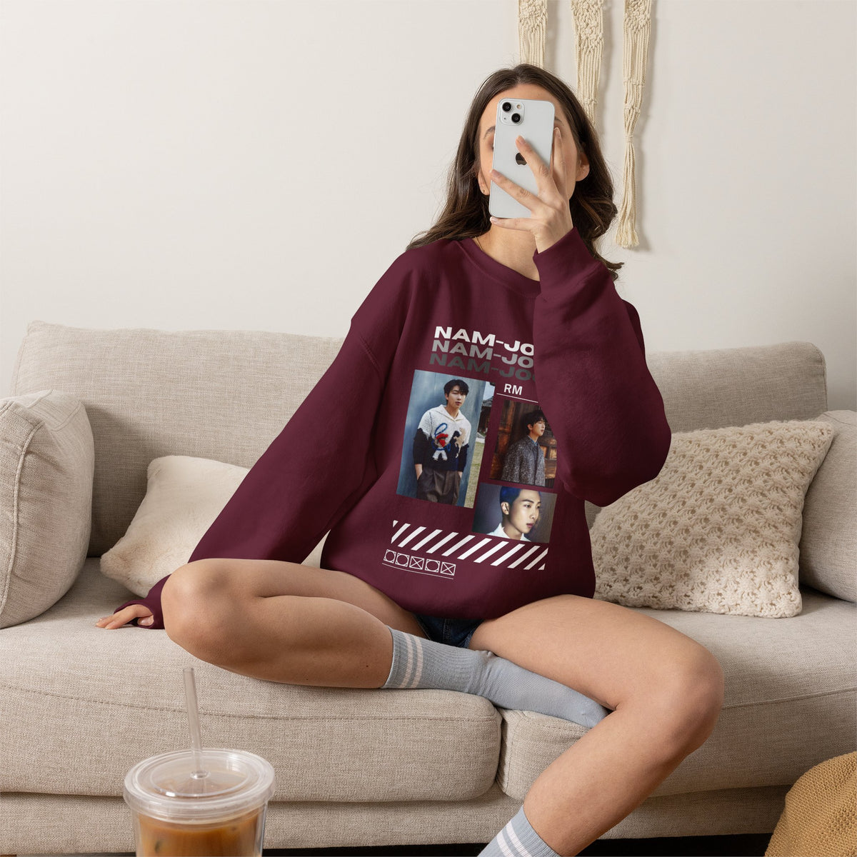 RM (Nam-joon) Photo Collage Crewneck Sweatshirt