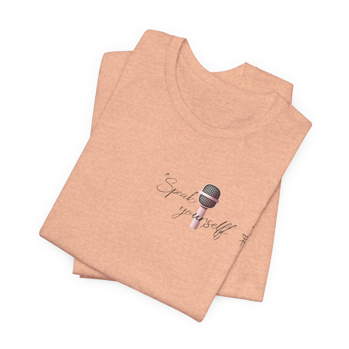 Microphone Graphic Tee — "Speak Your Truth" Short Sleeve T-Shirt