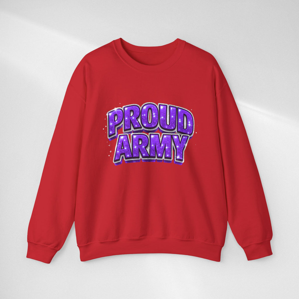 Proud Army Crewneck Sweatshirt — Support Pullover