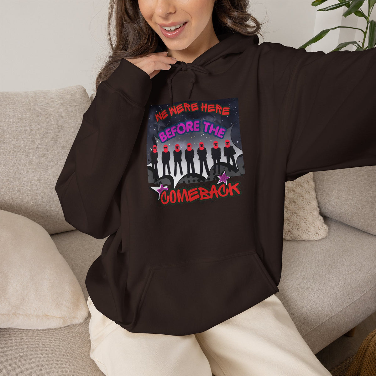 Hoodie — BTS  The Comeback" Retro Space Silhouette Hoodie