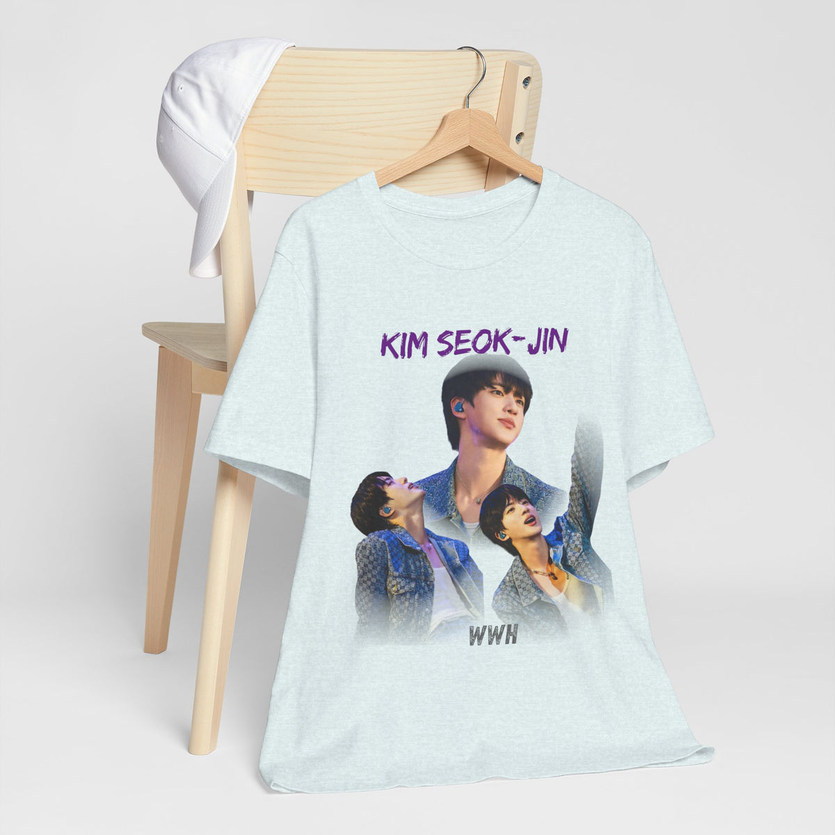 Jin (Kim Seok-jin) Fan Tee — K‑Pop BTS Portrait Graphic T‑Shirt