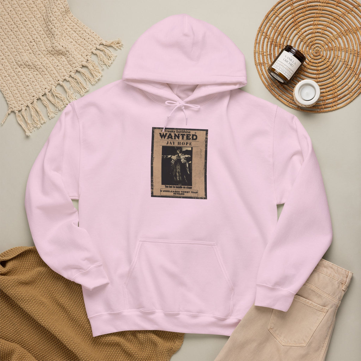 Wanted Poster Hoodie - Vintage 'WANTED: Jay Hope' Graphic Sweatshirt