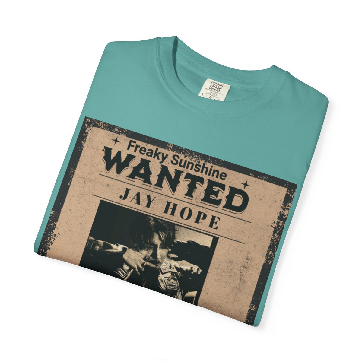 Wanted Poster Graphic T-Shirt — "Freaky Sunshine: Jay Hope" Vintage Style