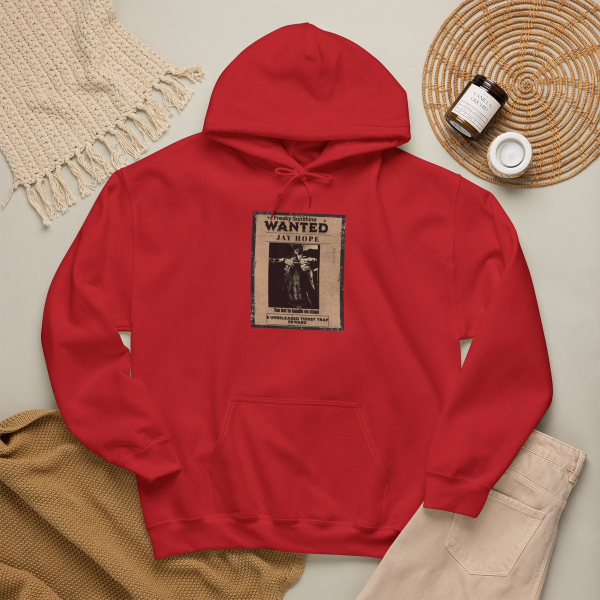Wanted Poster Hoodie - Vintage 'WANTED: Jay Hope' Graphic Sweatshirt