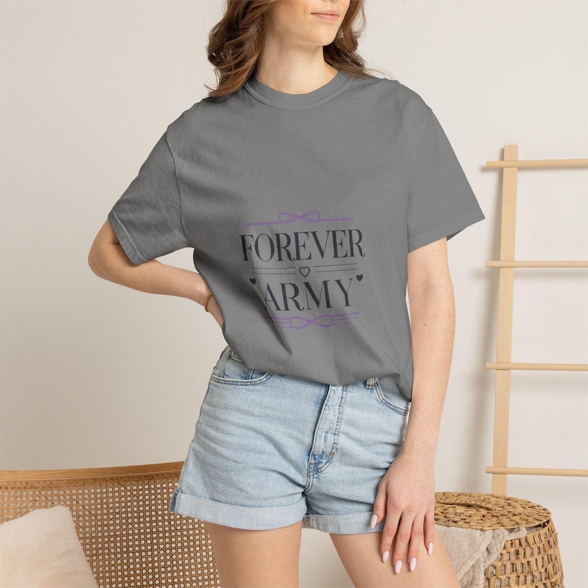 T-Shirt — "Forever Army" Graphic Tee (Military Pride Tribute)